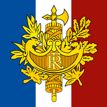 france coat of arm and flag
